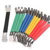 En stock, herramienta de desmontaje de audio con palanca de desmontaje de interior de automóvil, palanca de acero inoxidable, protector de mano de color, funda de goma, palanca de acero