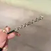 Estilo Minimalista, Alto Valor Estético, Pasador Exquisito, Accesorio para el Cabello de Aleación con Pedrería, Pinza para Flequillo Frontal, Pinza Lateral para Cabello Suelto