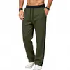 Pantalones Deportivos de Terciopelo para Hombre Otoño Invierno 2026 Tejido Grueso Raya Lateral Rectos Casuales