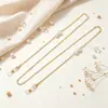 Tendencia de moda europea y americana accesorios de gafas de sol casuales para mujer cuentas de cobre cordón para ojos cadena multiusos cadena para gafas