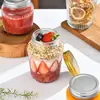 Potes Lacrados Atacado Conservas de Cozinha Garrafas Dispensadoras de Vidro Garrafas Transparentes para Mel Garrafas de Caviar Garrafas para Salada de Aveia