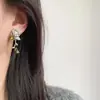 Shimai "Jardín de Rosas" Nuevos Aretes de Borla de Corazón de Rosa Chinoiserie Nicho Aretes Exquisitos Joyería de Mano