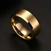 Explosiones Anillo Europeo y Americano Personalidad Femenina Anillo Anillo 8mm de ancho anillo de pareja anillo de acero inoxidable fabricantes venta al por mayor