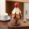 Tapete Isolante Criativo Fofo, um Porta-Copos de Árvore, Decoração de Mesa, Tapete Dobrável Criativo Doméstico Anti-Escaldante e Resistente a Altas Temperaturas para Panela