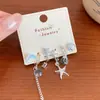 Brincos de Concha Estrela do Mar Frescos de Verão para Mulheres, Estilo Férias na Praia, Pino de Prata, Design Exquisito, Brincos de Franja