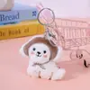 Novo Cachorro Filhote Desenho Animado Família Gravata Borboleta Lenço Boneca Acessórios Decoração de Bolsa Acessórios DIY Pingente Atacado