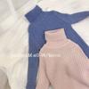 [En stock] Suéter de cuello alto para niños de otoño e invierno, suéter grueso de invierno para niños y niñas, suéter cálido para bebés