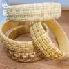 Pulseira de rattan tecida à mão estilo boêmio europeu e americano Xu Jiang popular na Amazon moda transfronteiriça estilo étnico pulseira de palha