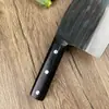 En Stock Cuchillo para Cabeza de Pescado Forjado a Mano de Acero Inoxidable con Mango de Madera Maciza, Cuchillo de Cocina Forjado, Cuchillo para Rebanar, Cuchillo para Cortar Carne