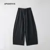 Roupas Femininas Apo Negócios Transfronteiriços Casual Calças Femininas Outono Soltas Emagrecedoras Wide-Leg Calças Scimitar Caimento Resistente a Amassados Calças Longas