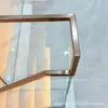 Barandilla de Balcón Barandilla de Terraza de Cristal Pasamanos Escalera Doméstica Pasamanos de Cristal con Ranura Entrega Directa
