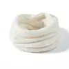 2023 Cachecol de Gola de Cashmere de Cor Pura Cachecol de Gola Tricotado de Inverno Cachecol de Gola Quente e à Prova de Frio Protetor de Pescoço Estilo Coreano Cachecol de Gola Versátil
