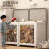 Armazenamento de Roupas Dobrável para Casa Quarto Roupas Colcha Caixa de Armazenamento Grande com Tampa Flip-Top Armário de Armazenamento Multifuncional