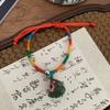 2026 Festival do Barco-Dragão Pulseira de Corda Colorida Bênção Feita à Mão para Adultos, Crianças e Bebês, Pulseira de Sachê de Zongzi, Corda Vermelha, Novo