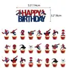 Nuevo Set Temático Decorativo de Fiesta de Spider-Man Banner de Marvel Topper para Pastel Globos Accesorios de Decoración de Cumpleaños