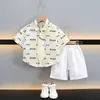 Conjunto de Camisa de Manga Corta para Niños 2026 Nuevo Verano Estilo Delgado Fresco y Elegante Ropa de Verano para Bebé Niña Ropa de Moda