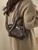 Bolsa Saco Tendência de Nicho 2025 Nova Moda Estilo Coreano Bolsa de Ombro com Toque de Luxo Versátil Bolsa Transversal para Mulheres