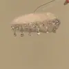 Nuevo Modelo 2026 [Luz Suave Blanco Suave] Pinza para el Cabello de Borla de Zirconia de Invierno Pinza Lateral Versátil de Felpa Accesorio para el Cabello para Mujeres
