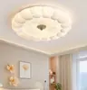 Lámpara de Techo LED para Dormitorio, Lámpara Sencilla para Dormitorio del Hogar, Luminaria Estilo Crema, Lámpara Redonda Moderna y Elegante Creativa Famosa en Internet