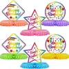 Amazon Adornos de Panal Coloridos de Feliz Cumpleaños Tema Fiesta Infantil Fiesta Temática Decoración de Centro de Mesa