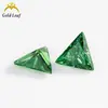 3x 3~12x 12mm triángulo ángulo recto circón de color importado colección Wuzhou gema artificial piedra desnuda venta al por mayor