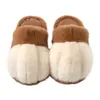 Chinelos de algodão com estampa de pata de gato TPR transfronteiriços, chinelos femininos de inverno espessos e quentes, chinelos de casal, antiderrapantes, forrados com fleece, chinelos de pelúcia, masculinos
