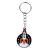 Venta directa de fábrica en stock llavero aeroespacial decoración de astronauta Amazon ciencia espacial regalo pequeño transfronterizo