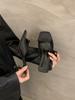 2025 Novas Sandálias Elegantes de Salto Alto para Uso Externo Sapatos de Fada com Salto Stiletto Sandálias Estilo Francês com Saias