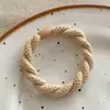 Banda Elástica Gruesa de Goma Duradera Coreana Alta Cuerda para Cabeza de Adulto Cuerda Negra para el Cabello de Mujer Cinta para el Cabello Cubierta Simple de Cuero