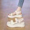 2025 Verano Nuevo Estilo Casual Deportivo Sandalias de Plataforma Zapatos de Playa Ligeros para Mujer para Uso Exterior Sandalias Cómodas