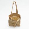 Verano nueva bolsa de ganchillo Z nueva A bolsa de mujer color contrastante tejida a mano bolsa de compras tote de hombro bolsa de paja