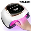 Lámpara recargable para decoración de uñas con decoración de diamantes de imitación, luz UV inalámbrica de secado rápido, secador de uñas UV, lámpara de curado