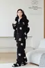 Pijama con capucha de Keshika más vendido para otoño e invierno, engrosado, ligero, cálido, retiene el calor, corte holgado y antiestático para estar en casa.