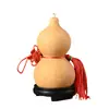 Colgante de calabaza natural, calabaza real, nudo chino, tapón de madera auspicioso, decoración de puerta a puerta, artículo decorativo de tamaño grande para la sala de estar