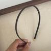 Aro de Pelo de Cuero con Pelo Muy Fino para Mujer, Sentido de Alta Gama, Versátil para Cualquier Ocasión, Pinzas para el Cabello, Nuevo Estilo, Accesorios para el Cabello para Lavar el Cabello a Presión