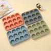 Forma de Silicone de Grau Alimentício com 12 Cavidades para Muffin, Resistente a Altas Temperaturas, Antiaderente, Fácil de Desenformar, Atacado Transfronteiriço, Venda Direta da Fábrica