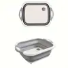 Tabla de cortar plegable cocina multiusos cesta escurridora Tabla de cortar exterior tabla de cortar portátil Bloques de corte