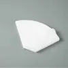 Filtro de Papel para Café Preparado à Mão Cônico em Formato V em Formato de Leque Ondulado Papel para Café Redondo Filtro de Papel Italiano em Estoque