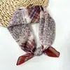 Pañuelo Cuadrado Paisley Transfronterizo Primavera y Verano, Pañuelo Cuadrado Pequeño de Algodón y Lino, Pañuelo Versátil Clásico Retro, Pañuelo para el Cuello