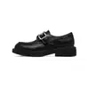 Mocasines retro Augushideng para mujer, nuevos zapatos de cuero pequeños elegantes estilo británico de otoño 2026, zapatos de vestir JK extremadamente elegantes
