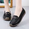 Mocassins Respiráveis de Verão Bai Zhenhe para Mulheres, Sola Macia, Antiderrapante, para Mães de Meia-Idade e Idosas, Calçados Slip-On Leves e Confortáveis
