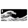 Mouse pad grande com padrão de ondas estilo japonês, extra grande e espesso, adequado para teclados de jogos e mesas de escritório, fornecimento direto da fábrica, disponível em estoque para atacado