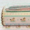 Modelo Nuevo 2026 Sábana de Hilo Puff con Borde Floral, Amigable con la Piel y Suave, Juego de Ropa de Cama para el Hogar de Tres Piezas: Sábana, Sábana ajustable y Funda de edredón