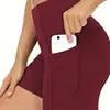 Pantalones de Yoga de Estilo Nuevo Popular en Europa Pantalones Ajustados para Correr Deportes Fitness al Aire Libre Cintura Alta Shorts Levanta Glúteos Mujer
