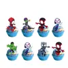 Juego de vajilla y platos de papel para decoración de fiestas de cumpleaños con el héroe de Marvel Spiderman y sus increíbles amigos