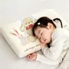 Almohada para niños, soporte para la columna cervical, núcleo de espuma viscoelástica, paquete individual, diseñada para adolescentes, almohada para sueño profundo