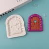 Forma de Bolo Porta de Madeira Janela Flip Açúcar Silicone Flor Cogumelo Chocolate Ferramentas de Confeitaria diy Gota Cola Moinho