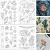 Estabilizador de Bordado para Tecido Solúvel em Água com Padrão Floral Transfronteiriço Novo Criativo DIY Bordado Manual Estabilizador