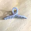 Claro Simples de Pegar Cor Sólida Azul Claro Feminino High-end Versátil Elegante Grampo de Cabelo 2025 Novo Grampo de Tubarão para Cabelo