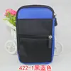 Riñonera para teléfono móvil de pantalla grande de 5,8 pulgadas 422 doble capa multi-cremallera bolsa de almacenamiento para teléfono móvil riñonera personalizable